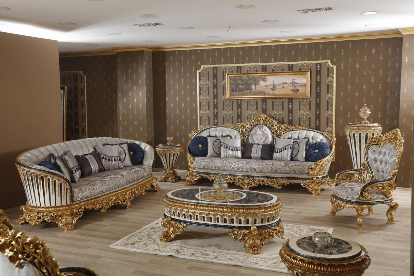 Ottoman Classic Sofa Set