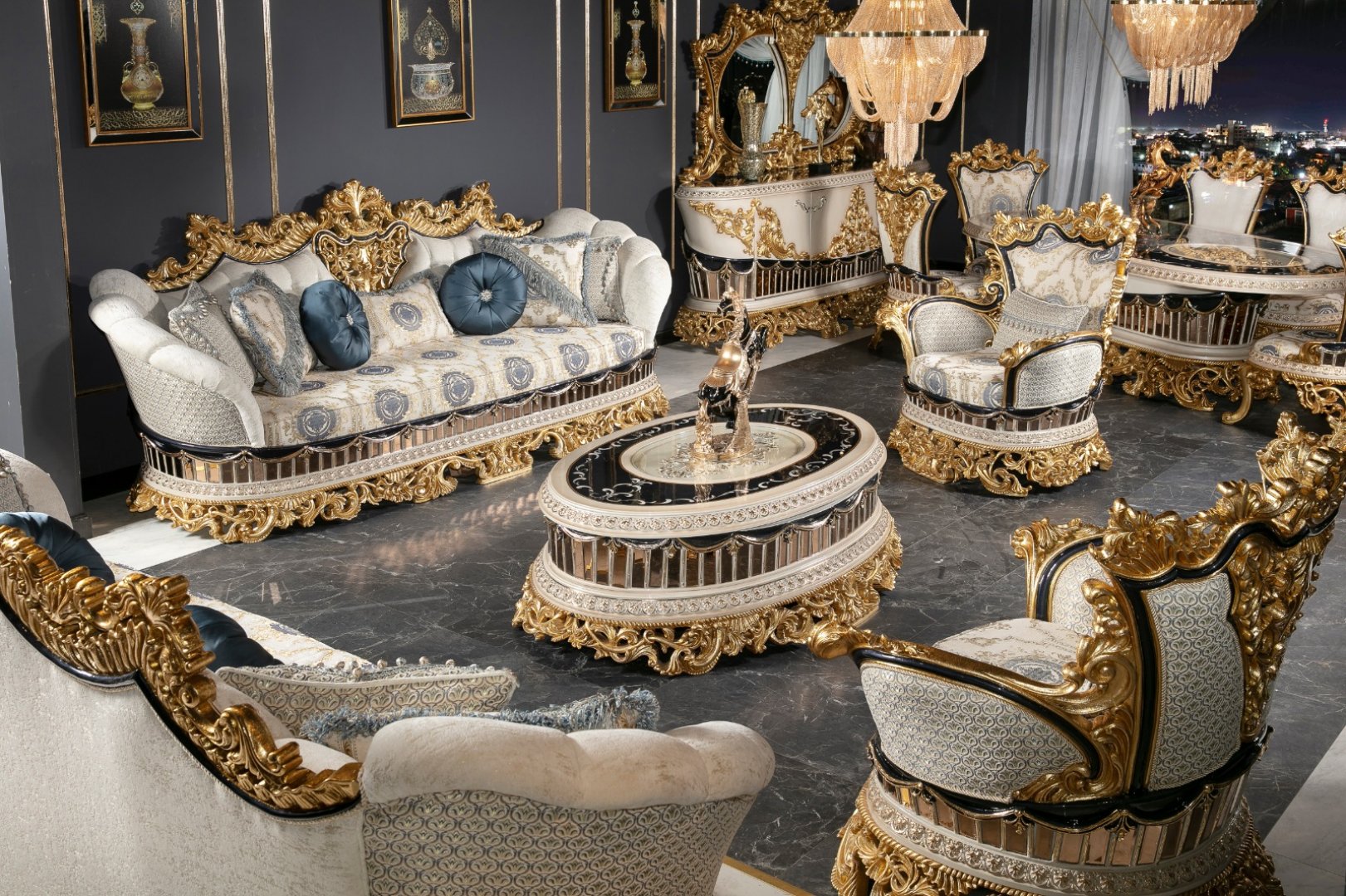 Sultanat Classic Sofa Set