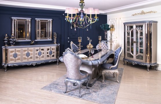 Klasik Mobilya Luxury Yemek Odası Planı
