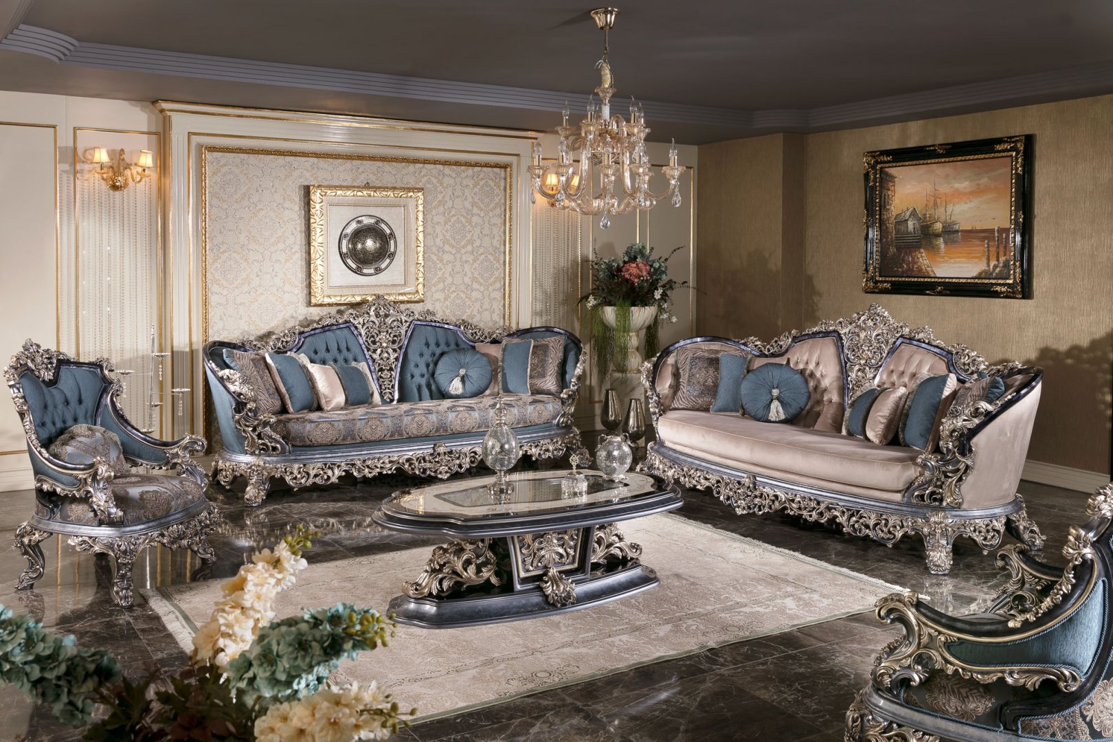 King Classic Sofa Set