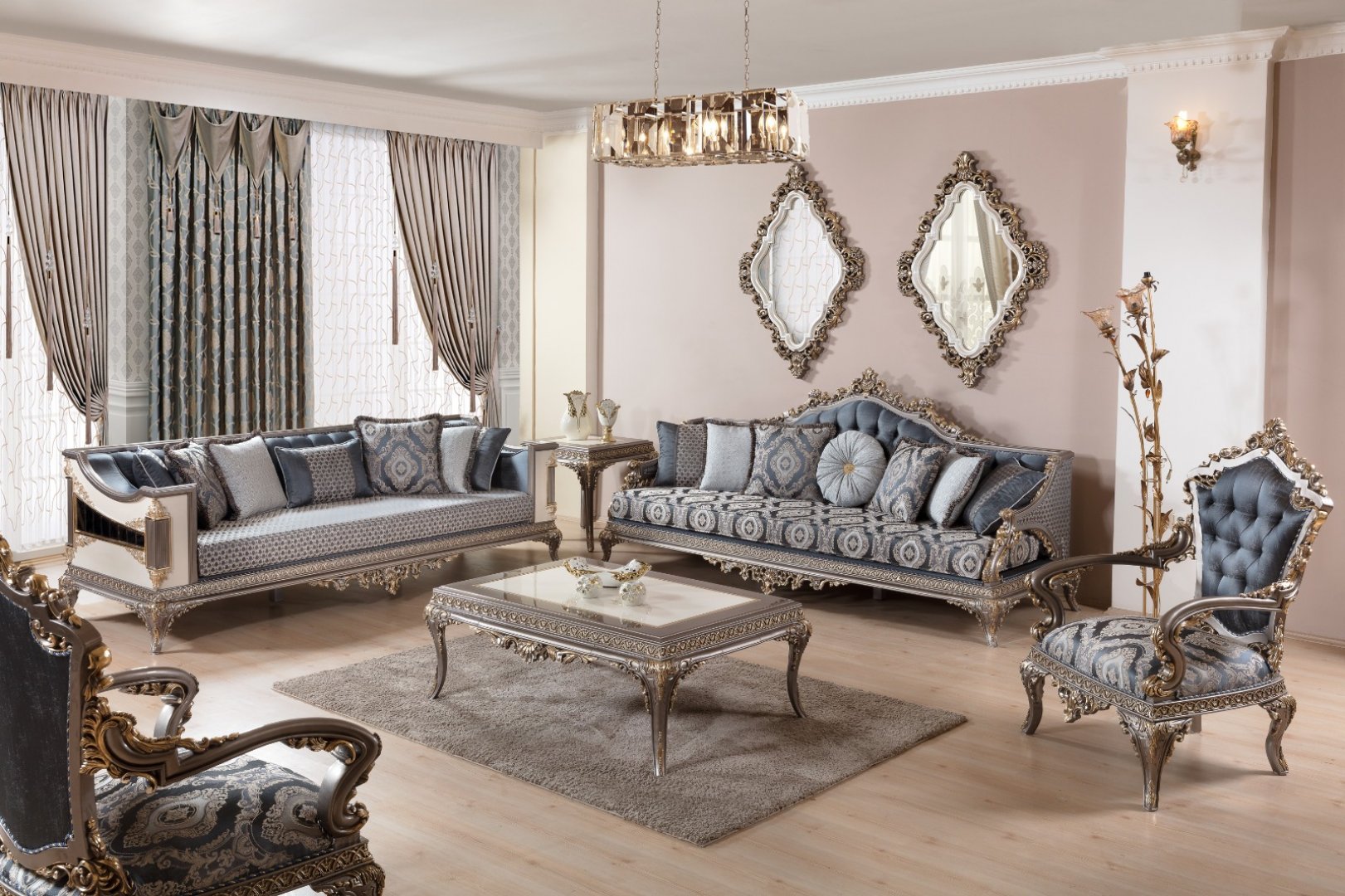 Zeren Classic Sofa Set