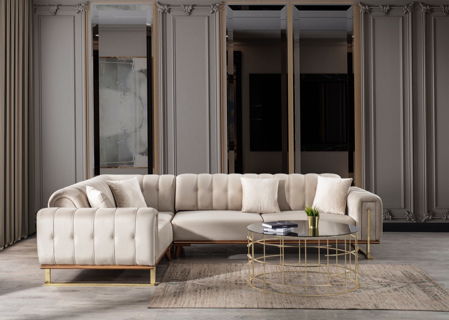 Lisa Luxury Corner Sofa Set