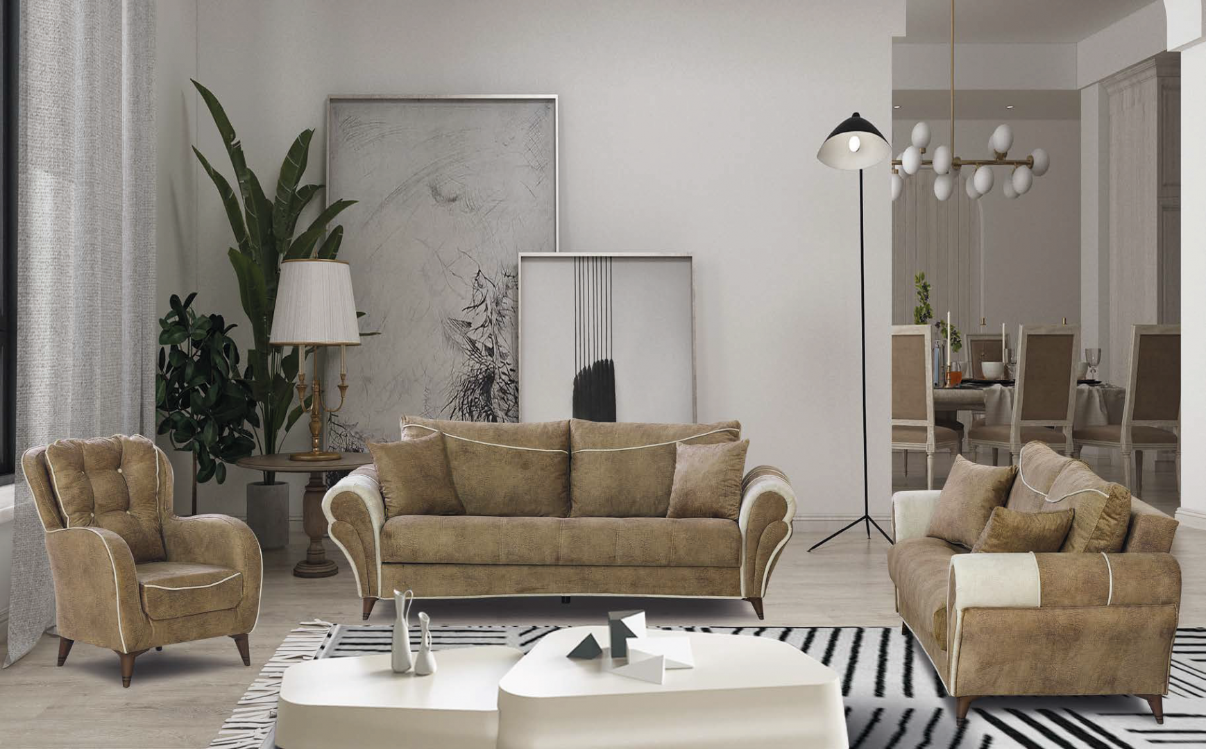 Porto Modern Sofa Set