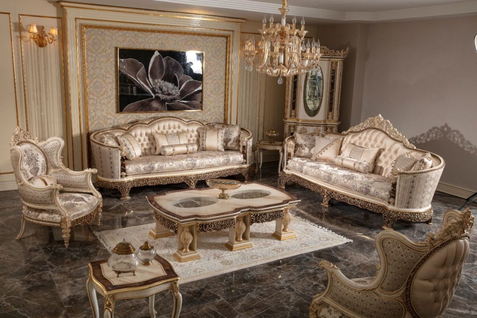 Monaco Classic Sofa Set