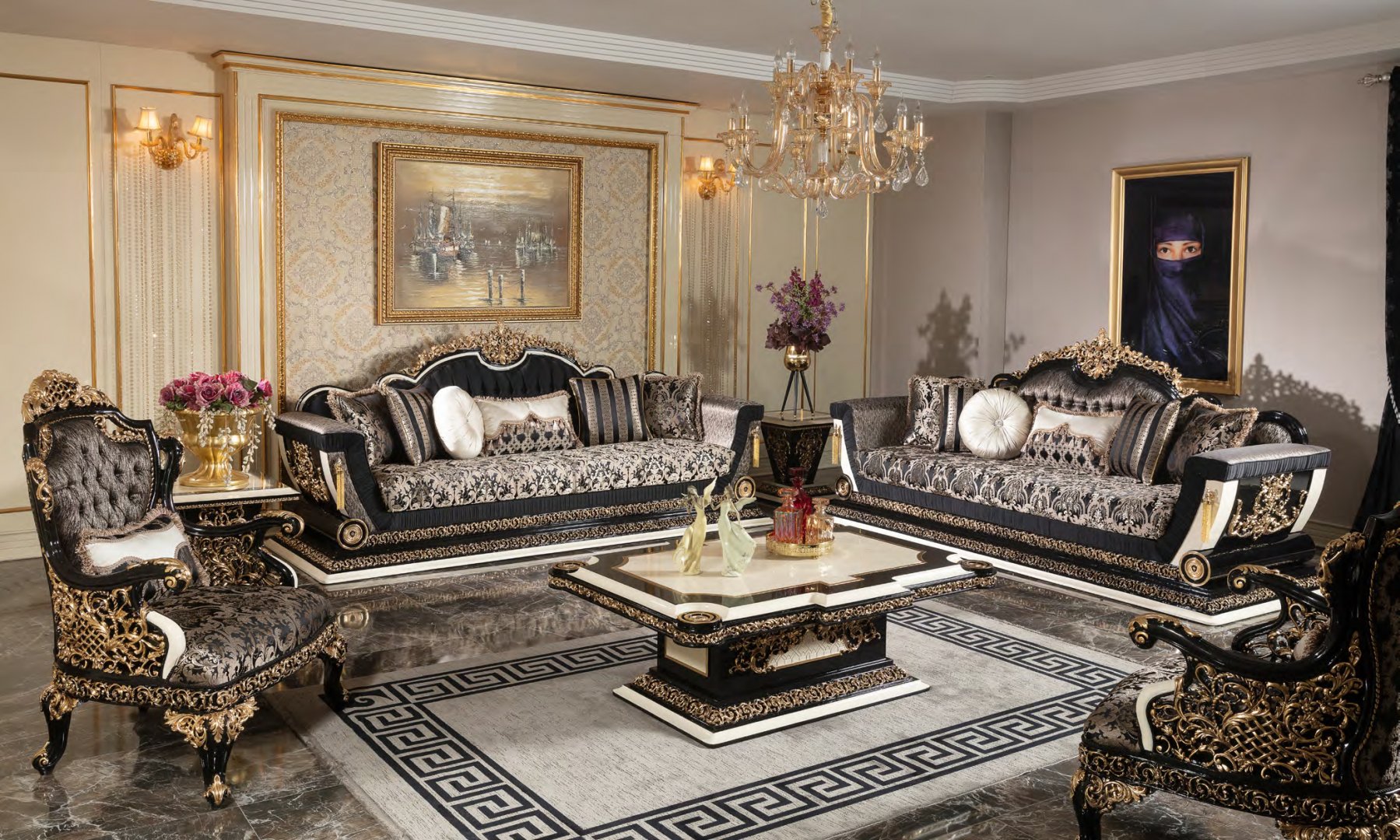 Lyon classic sofa set