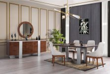Modern Dining Room Set 8 | SRÇ Classic Furniture